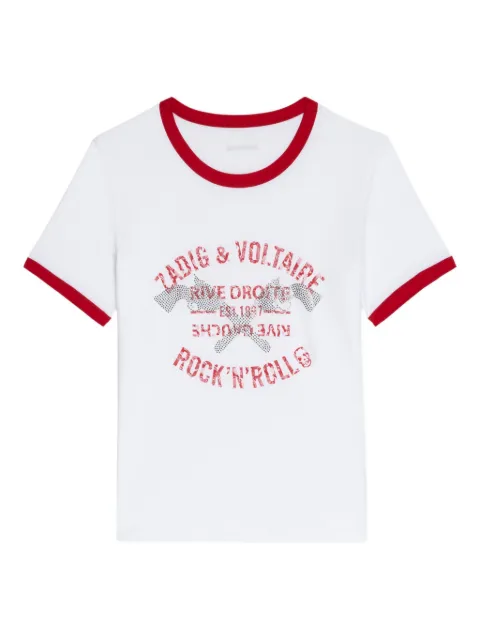Zadig&Voltaire rhinestone-embellished T-shirt White JWTS02813