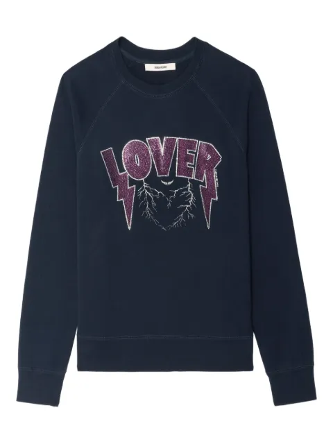 Zadig&Voltaire embellished-graphic sweatshirt Blue JWSS01677