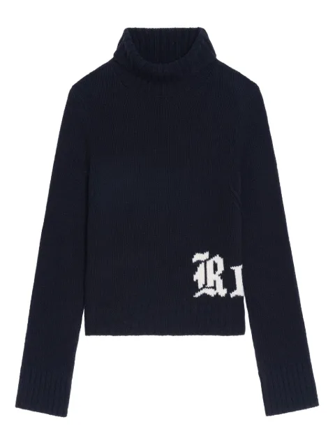 Zadig&Voltaire Nalma Merino wool high neck sweater Black KWSW02907