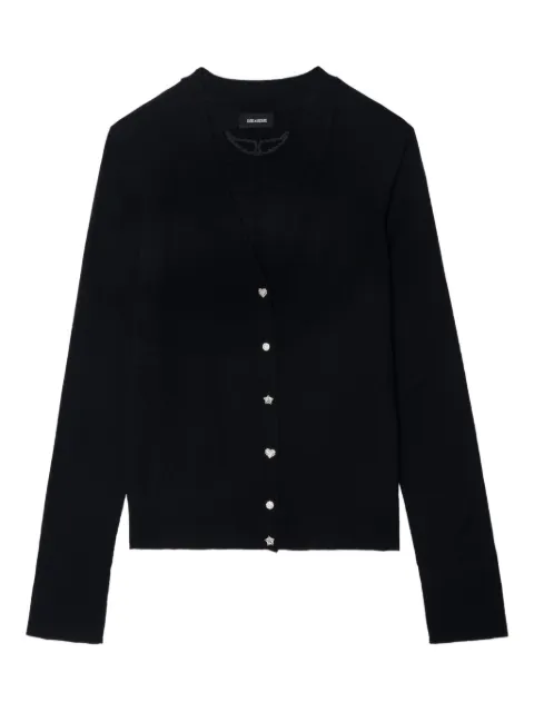 Zadig&Voltaire Jemma wool cardigan Black KWCA00579