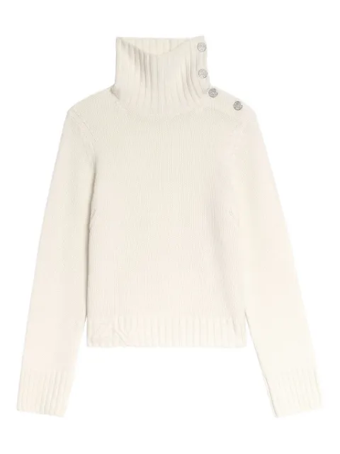 Zadig&Voltaire roll-neck embellished sweater White KWSW02923