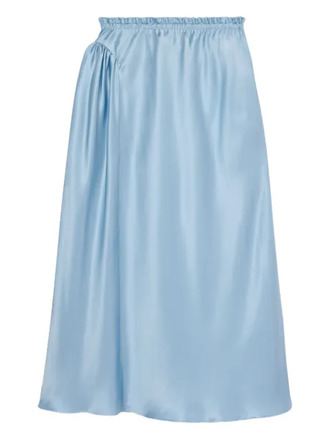 Simone Rocha satin gathered skirt Blue 31721251SILKSATINBABYBLUE