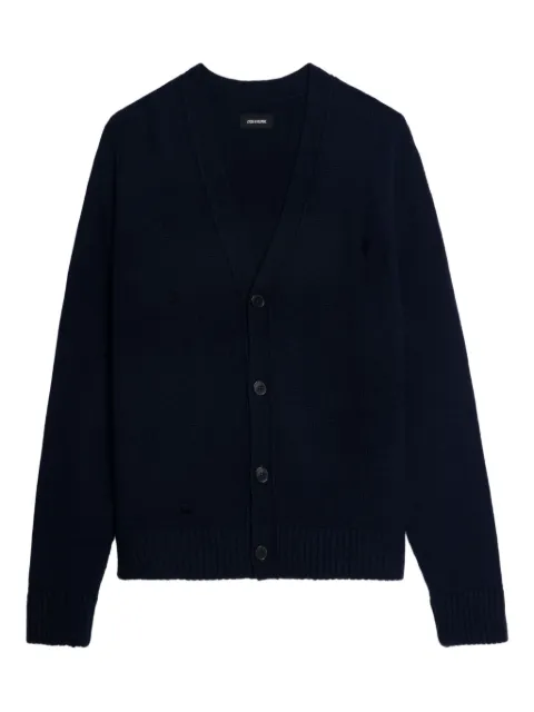 Zadig&Voltaire wool blend cardigan Blue KMCA01272