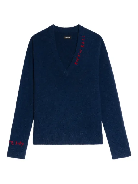 Zadig&Voltaire Mikyz cashmere sweater Blue KWSW02913