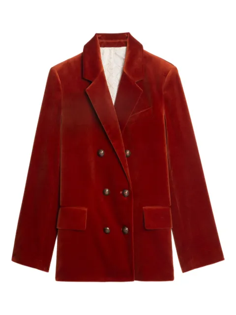 Zadig&Voltaire double-breasted cotton blazer Red WWBL01943