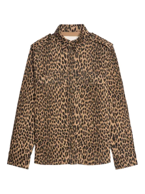 Zadig&Voltaire leopard-print button-fastening shirt Brown WWSH02260