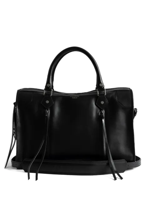 Zadig&Voltaire Sunny leather tassel-detail tote bag Black LWBA04139