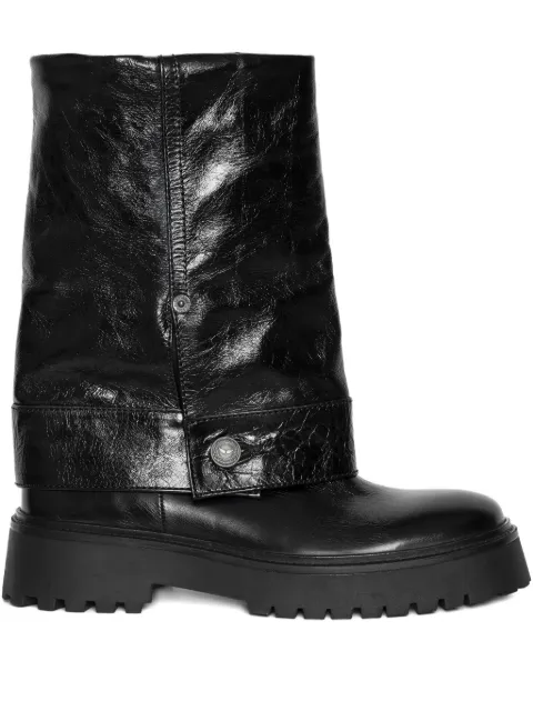 Zadig&Voltaire Angie black leather boots Black SWCT02058