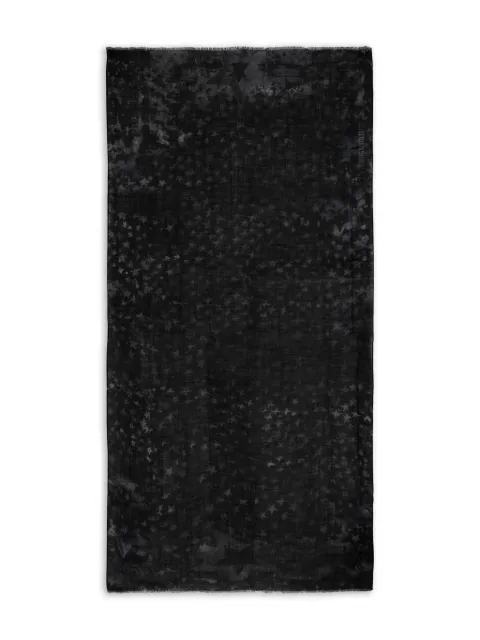 Zadig&Voltaire star-print wool scarf Black OWSC01515