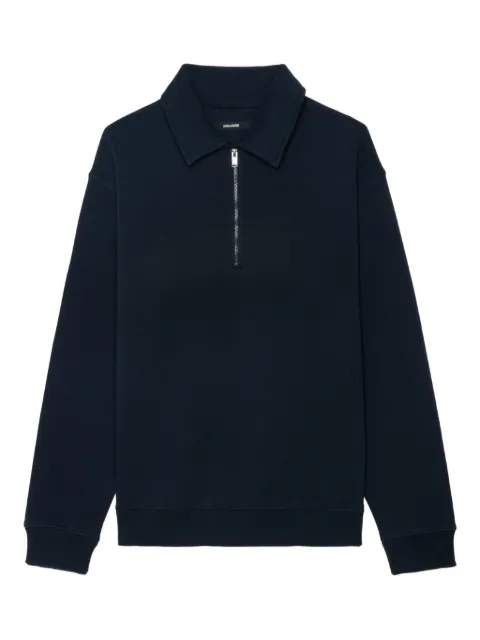 Zadig&Voltaire organic cotton sweatshirt Blue JMSS01313