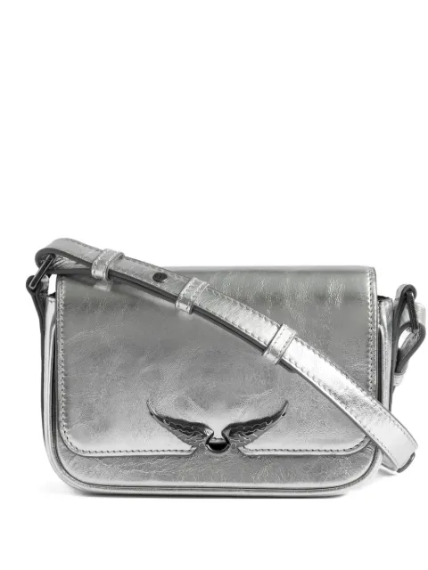 Zadig&Voltaire Le Zazi winged cross body bag Silver LWBA04042