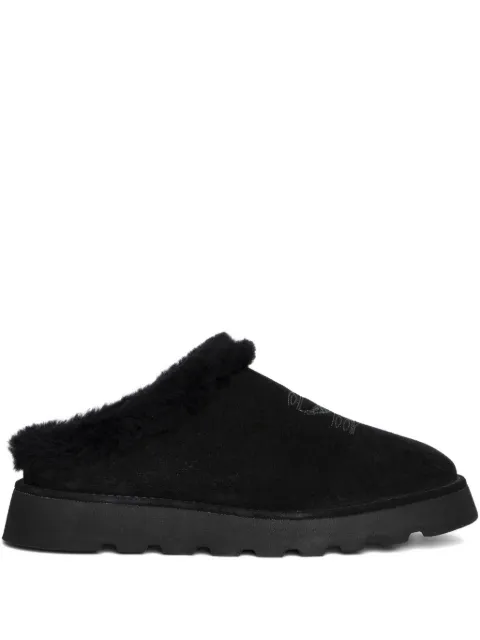Zadig&Voltaire embroidered shearling mules Black SWCT02041