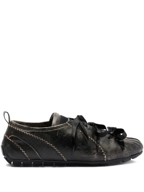 Simone Rocha Ballerina Grip sneakers Brown BPT60813DISTRESSEDLEATHERDARKBROWN