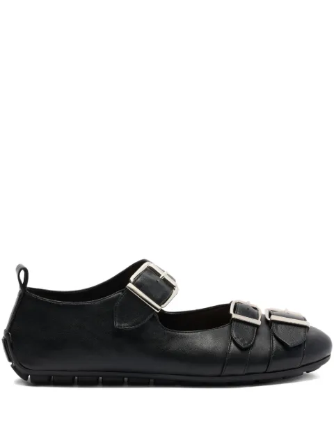 Simone Rocha double-buckle ballet flats Black BPT80799NAPPABLACK