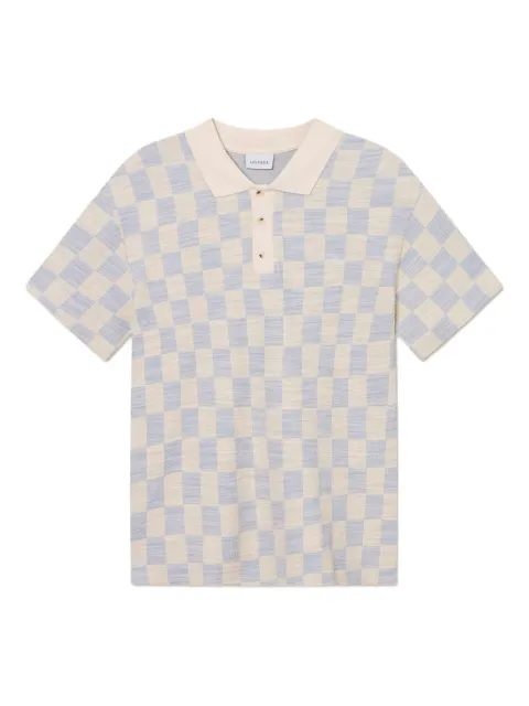 Les Deux checked polo shirt Neutrals 1000159