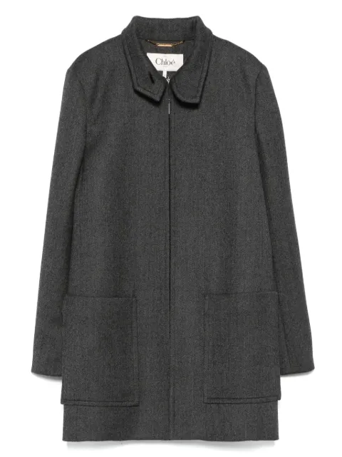 Chloé zip-up oversize coat Grey CH24AMA99440