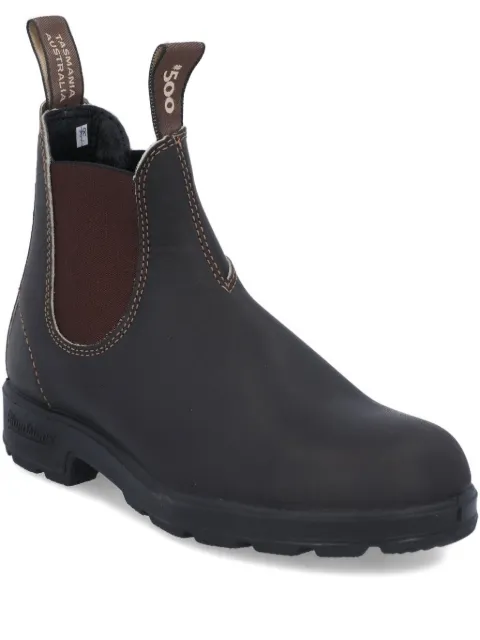 Blundstone elastic-sided leather chelsea boots Blue 500BROWN