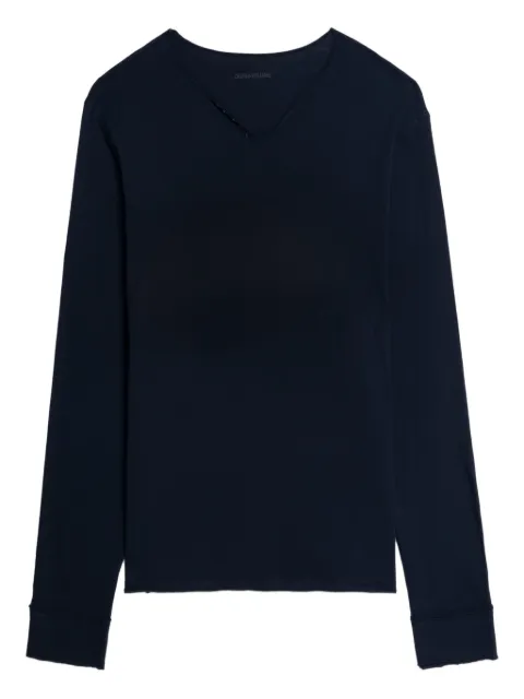 Zadig&Voltaire organic cotton T-shirt Blue JMTN01640