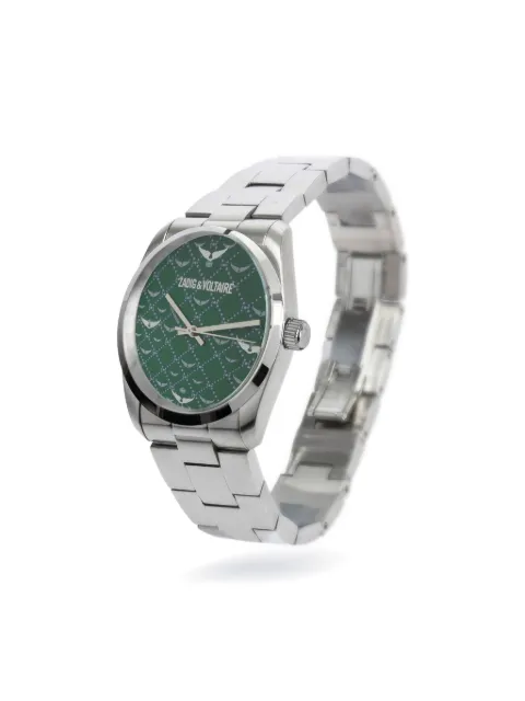 Zadig&Voltaire logo-pattern watch Green OWWT00120
