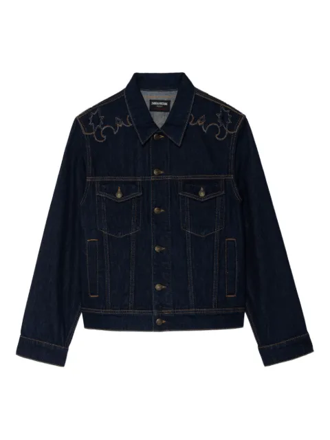 Zadig&Voltaire bases Western denim jacket Blue WWOW01701