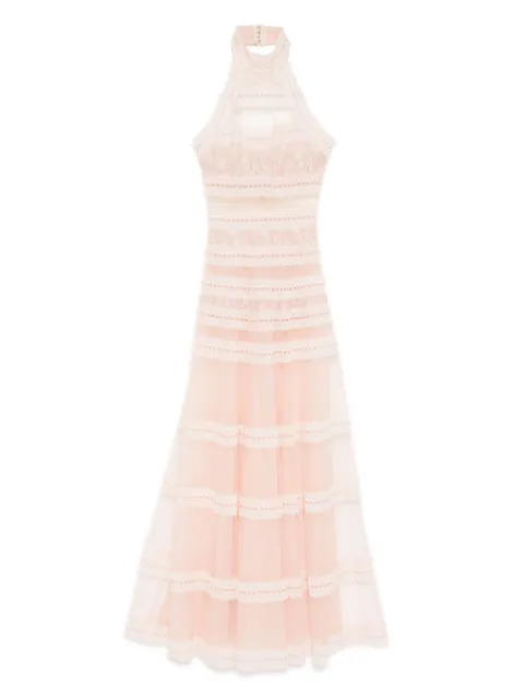 Saiid Kobeisy lace sleeveless dress Pink RTWSS2537