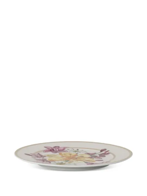 Swarovski floral-print plate Neutrals 181985042640110218