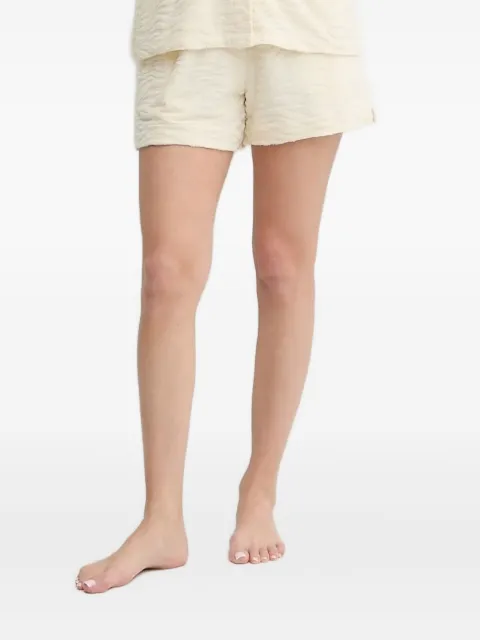 MC2 Saint Barth wave-textured shorts Neutrals MEA002