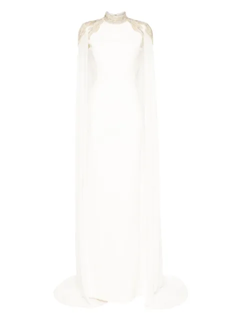 Saiid Kobeisy embroidered maxi dress White RTWSS2513