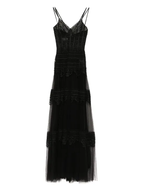 Saiid Kobeisy lace sleeveless dress Black RTWSS2534