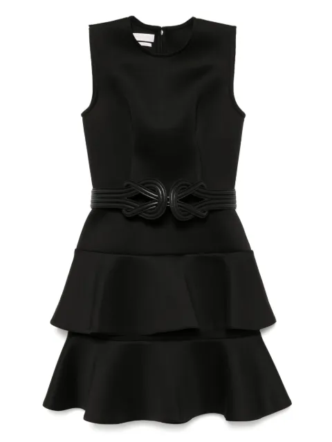 Saiid Kobeisy midi ruffled dress Black RTWSS2524