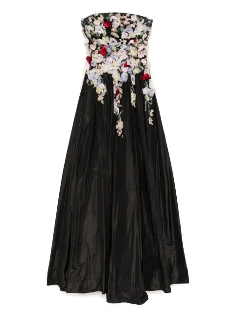 Saiid Kobeisy embroidered maxi dress Black RTWSS2555