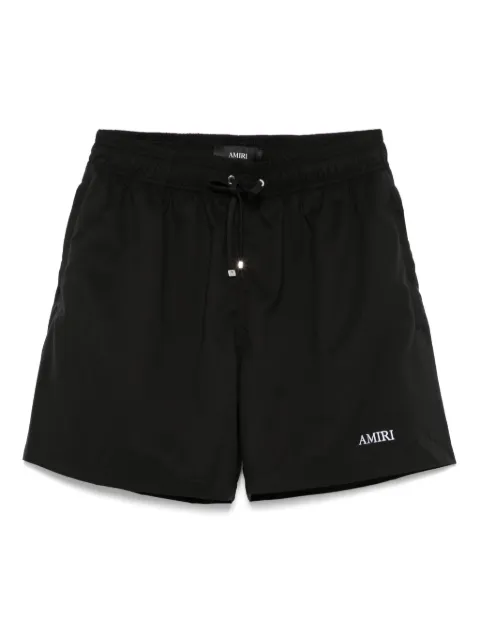 AMIRI embroidered-logo swim shorts Black AMSWTK1044