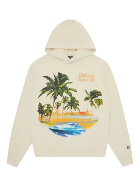 Billionaire Boys Club graphic-print hoodie Neutrals B25248