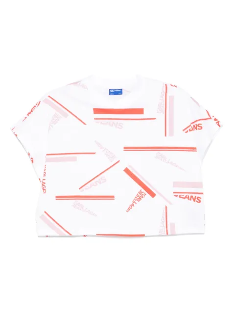 Karl Lagerfeld Jeans logo-print T-shirt White A2W17034