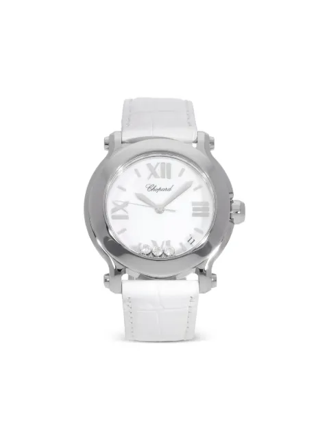 Chopard Pre-Owned 2012 Happy Sport 36mm White 2784753002