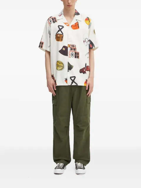 Neighborhood cotton-blend cargo trousers Green 242SPNHPTM05