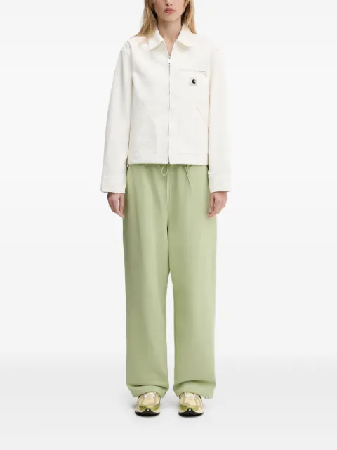 Y-3 drawstring-waist track pants Green JM7841