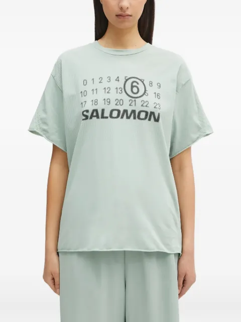 MM6 Maison Margiela x Salomon print textured seamless T-shirt Green S52GC0345