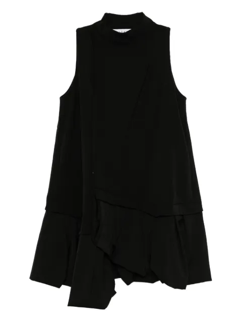 JW Anderson ruffle-hem mini dress Black DR0477PG1580