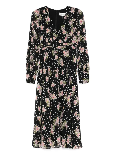 NISSA printed midi dress Black RC16276