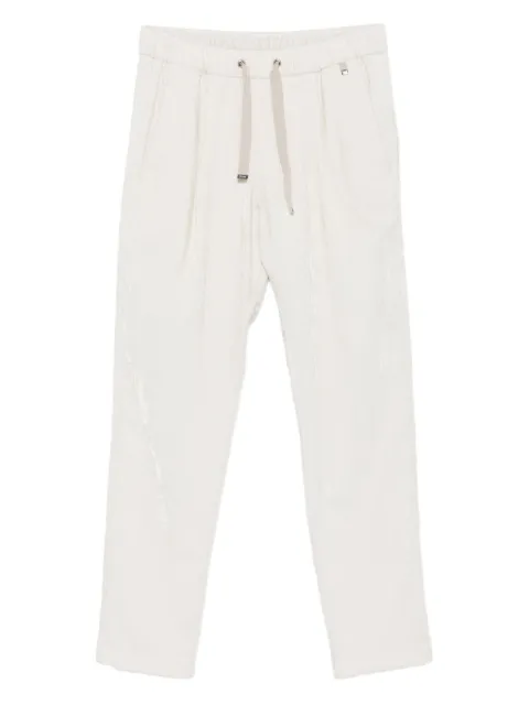 Herno Resort pleated drawstring trousers Neutrals PT00049DR12728