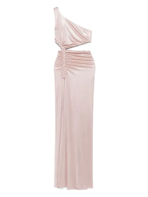 NISSA open-back ruched maxi dress Pink RRS15989
