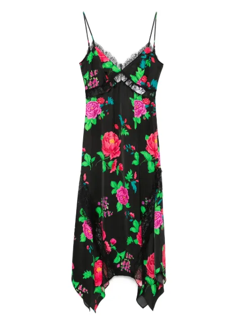 NISSA backless midi dress Black RC15831PRINT
