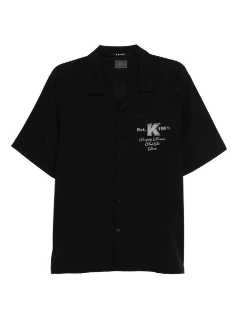Ksubi rose-print resort shirt Black MPS25SH006