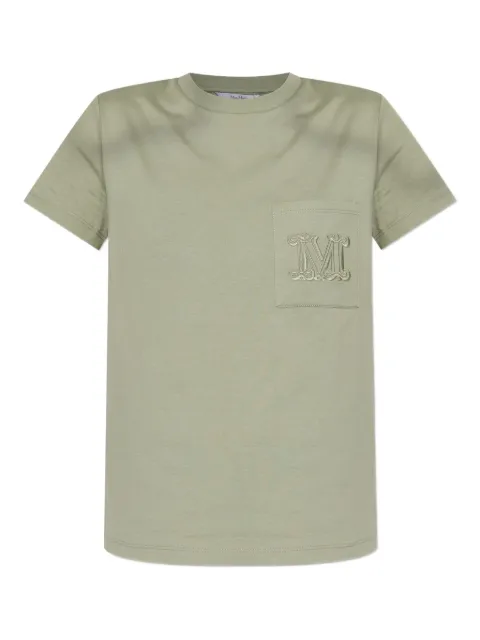 Max Mara logo-embroidered T-shirt Green 2521946041600