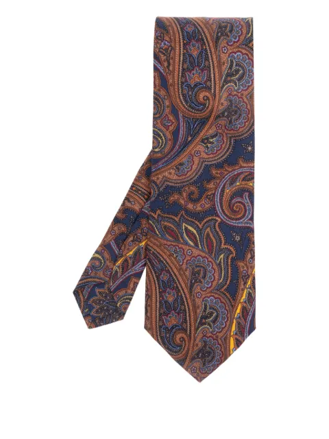 ETRO printed silk tie Blue MASA0001AV773