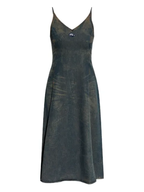 Diesel De-Beld-S V-neck midi dress Blue A18362068TE