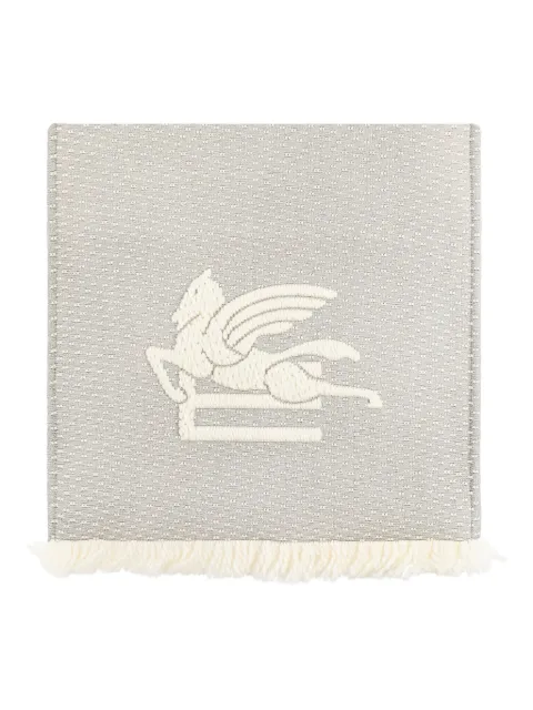 ETRO embroidered scarf Grey WATA0037AV759