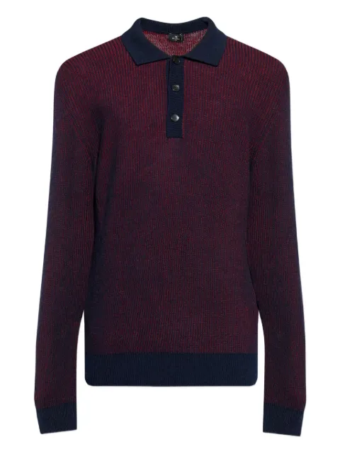 ETRO wool polo shirt Red MRKN0005AV791