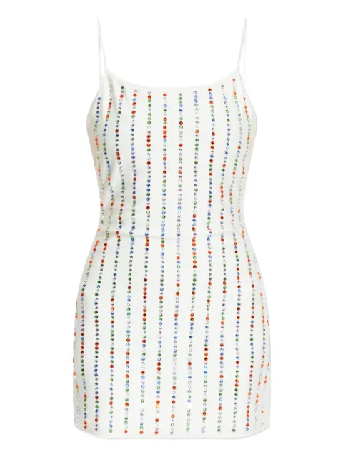 Oséree rhinestone-embellished minidress White GDF257